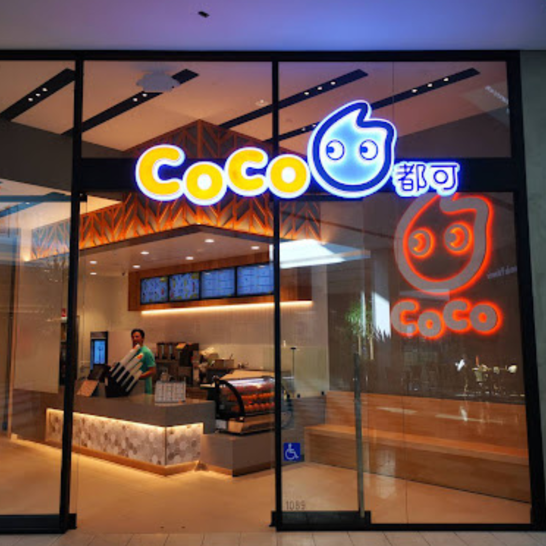 A CoCo boba tea shop located in Los Angeles.