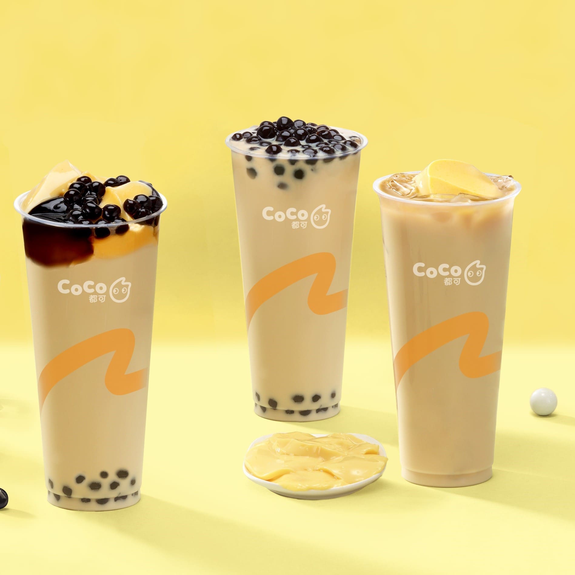 An image of popular boba tea flavors