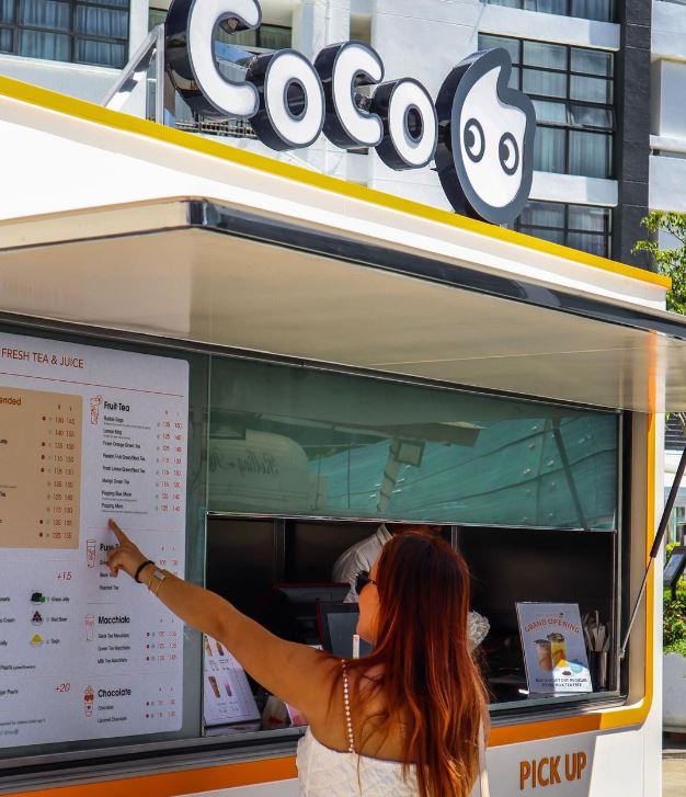 CoCo container in Mauritius  - order bubble tea